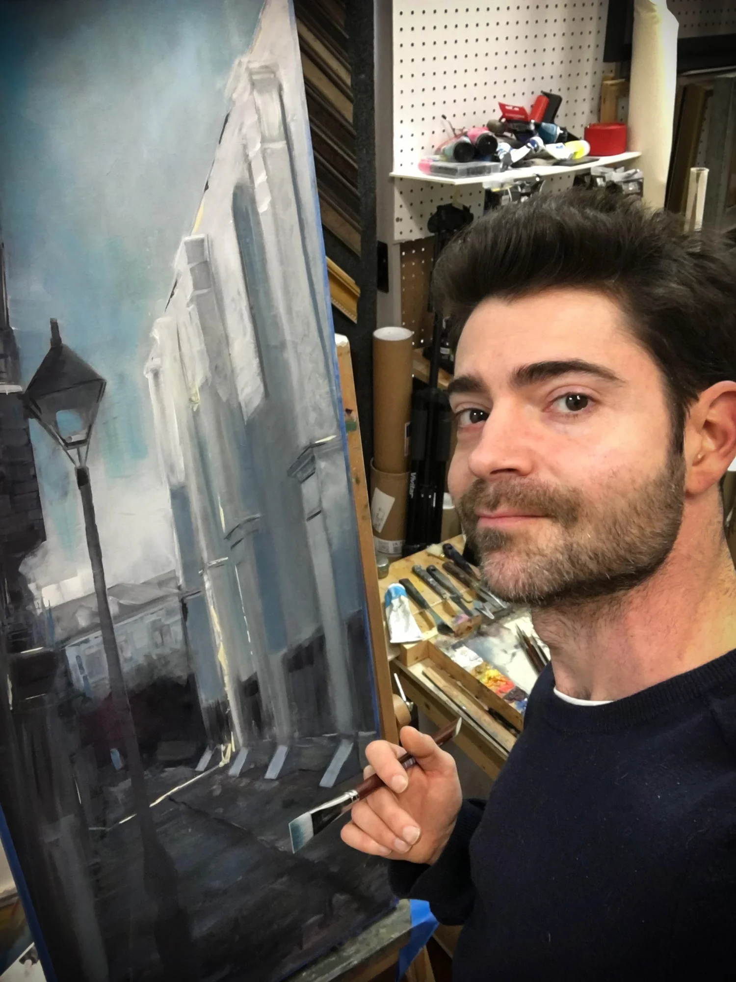 Michael Pizzella in his Mandeville studio